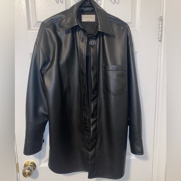 Aritzia Jackets & Blazers - Babaton leather shacket